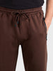 Men's Brown Regular Fit Solid Casual Joggers