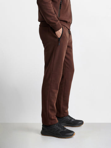Men's Brown Regular Fit Solid Casual Joggers