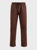 Men's Brown Regular Fit Solid Casual Joggers