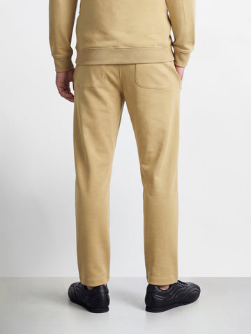 Men's Beige Regular Fit Solid Casual Joggers