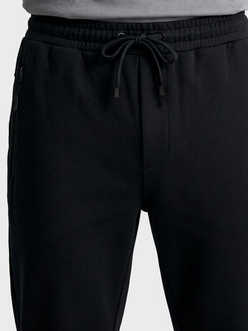 Men's Black Regular Fit Solid Casual Joggers