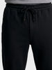 Men's Black Regular Fit Solid Casual Joggers