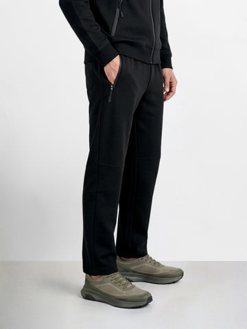 Men's Black Regular Fit Solid Casual Joggers