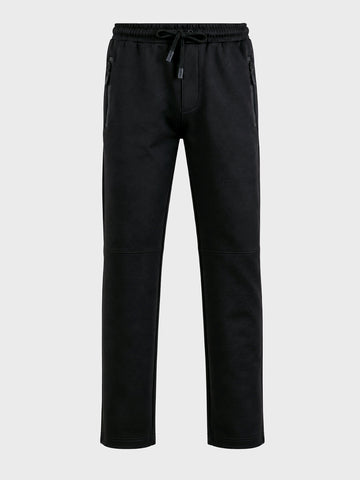 Men's Black Regular Fit Solid Casual Joggers