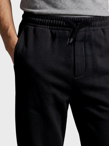 Men's Black Regular Fit Solid Casual Joggers