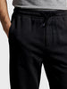 Men's Black Regular Fit Solid Casual Joggers