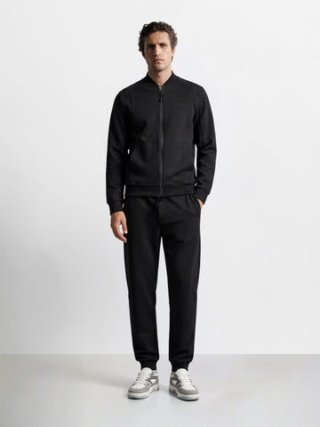 Men's Black Regular Fit Solid Casual Joggers