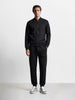 Men's Black Regular Fit Solid Casual Joggers