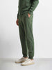 Men's Olive Regular Fit Solid Casual Joggers