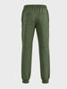 Men's Olive Regular Fit Solid Casual Joggers