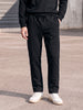 Men's Black Regular Fit Solid Casual Sweat Pant