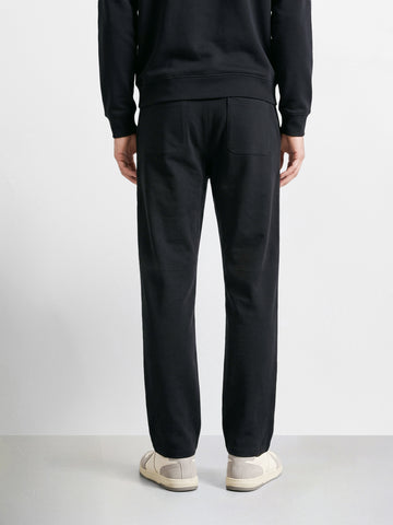 Men's Black Regular Fit Solid Casual Sweat Pant