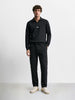 Men's Black Regular Fit Solid Casual Sweat Pant