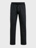 Men's Black Regular Fit Solid Casual Sweat Pant