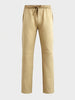 Men's Beige Regular Fit Solid Casual Joggers