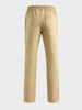 Men's Beige Regular Fit Solid Casual Joggers