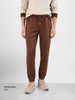 Men's Brown Regular Fit Solid Casual Sweat Pant