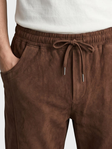 Men's Brown Regular Fit Solid Casual Sweat Pant