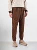 Men's Brown Regular Fit Solid Casual Sweat Pant