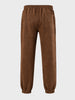 Men's Brown Regular Fit Solid Casual Sweat Pant