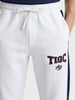 Men's White Regular Fit Solid Casual Sweat Pant