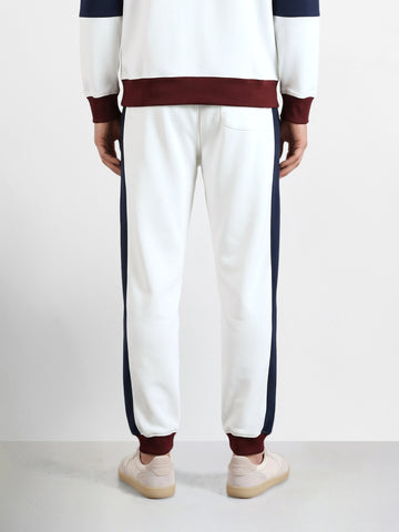 Men's White Regular Fit Solid Casual Sweat Pant