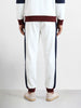 Men's White Regular Fit Solid Casual Sweat Pant