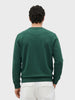 Men's Green Regular Fit Printed Casual Sweatshirt