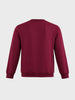 Men's Maroon Regular Fit Printed Casual Sweatshirt