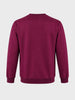 Men's Maroon Relaxed Fit Embroidered Casual Sweatshirt