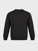 Men's Black Regular Fit Solid Casual Sweatshirt