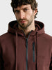 Men's Brown Regular Fit Solid Casual Sweatshirt