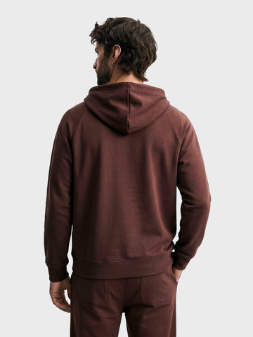Men's Brown Regular Fit Solid Casual Sweatshirt