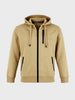 Men's Beige Regular Fit Solid Casual Sweatshirt