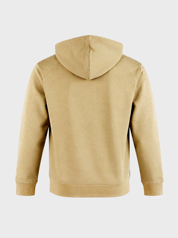 Men's Beige Regular Fit Solid Casual Sweatshirt
