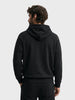 Men's Black Regular Fit Solid Casual Sweatshirt