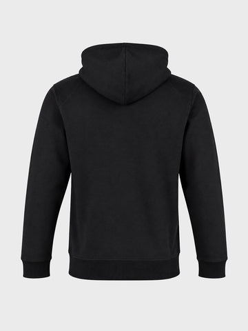 Men's Black Regular Fit Solid Casual Sweatshirt