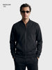Men's Black Regular Fit Solid Casual Sweatshirt