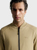 Men's Beige Regular Fit Solid Casual Sweatshirt