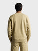 Men's Beige Regular Fit Solid Casual Sweatshirt