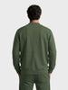 Men's Olive Regular Fit Solid Casual Sweatshirt