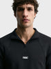 Men's Black Regular Fit Solid Casual Sweatshirt