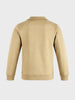 Men's Beige Regular Fit Solid Casual Sweatshirt