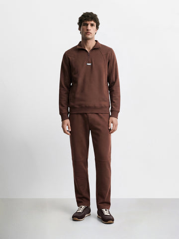 Men's Brown Regular Fit Solid Casual Joggers
