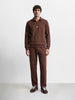 Men's Brown Regular Fit Solid Casual Joggers