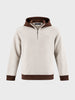 Men's Off White Regular Fit Solid Casual Sweatshirt