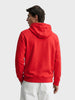Men's Red Regular Fit Solid Casual Sweatshirt
