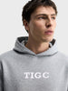 Men's Grey Regular Fit Solid Casual Sweatshirt