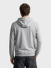 Men's Grey Regular Fit Solid Casual Sweatshirt