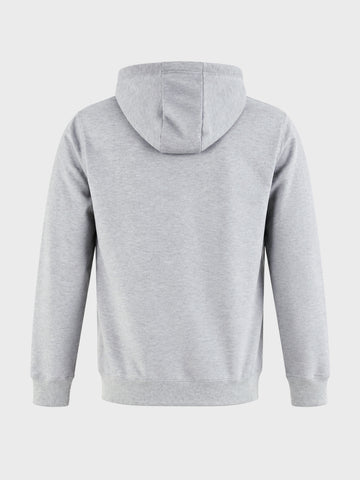 Men's Grey Regular Fit Solid Casual Sweatshirt